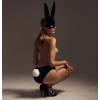 Анальна пробка у вигляді хвоста кролика Upko Rabbit Fur Bunny Tail Small Butt Plug з кролячого хутра