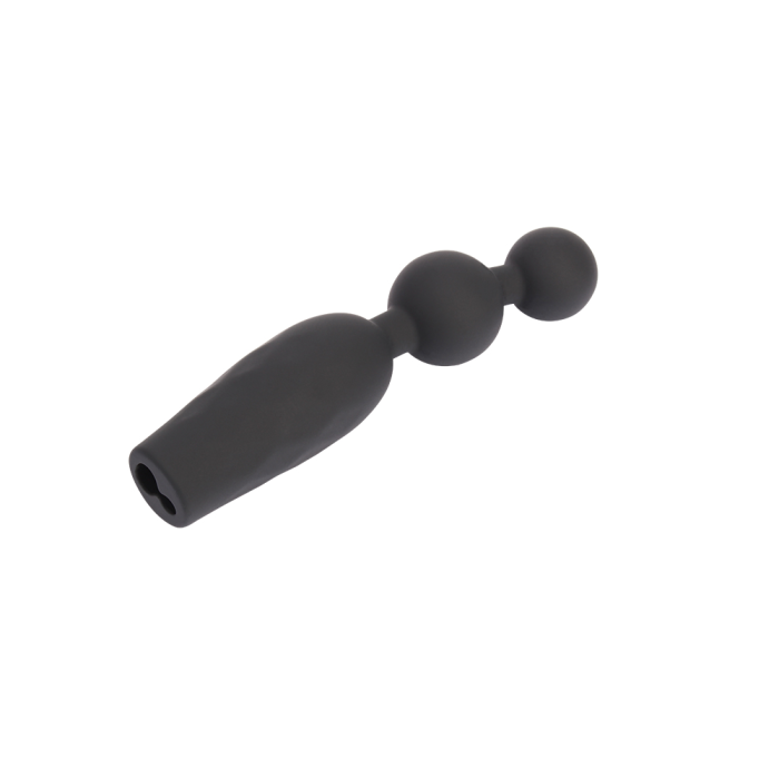Анальна пробка CHISA Black Mont Vibrating Booty Beads з вібруючими бусинами