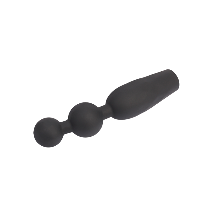 Анальна пробка CHISA Black Mont Vibrating Booty Beads з вібруючими бусинами