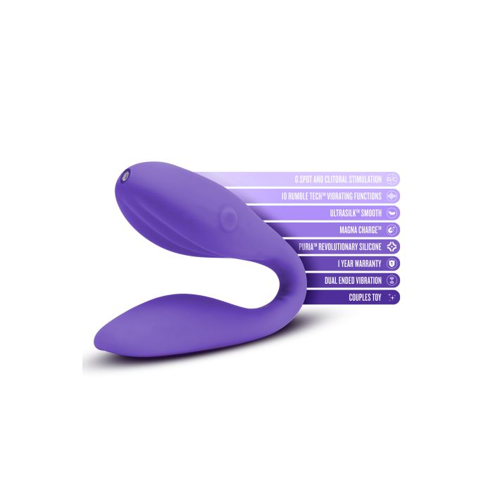 Універсальний вібратор для пар Blush WELLNESS DUO PURPLE
