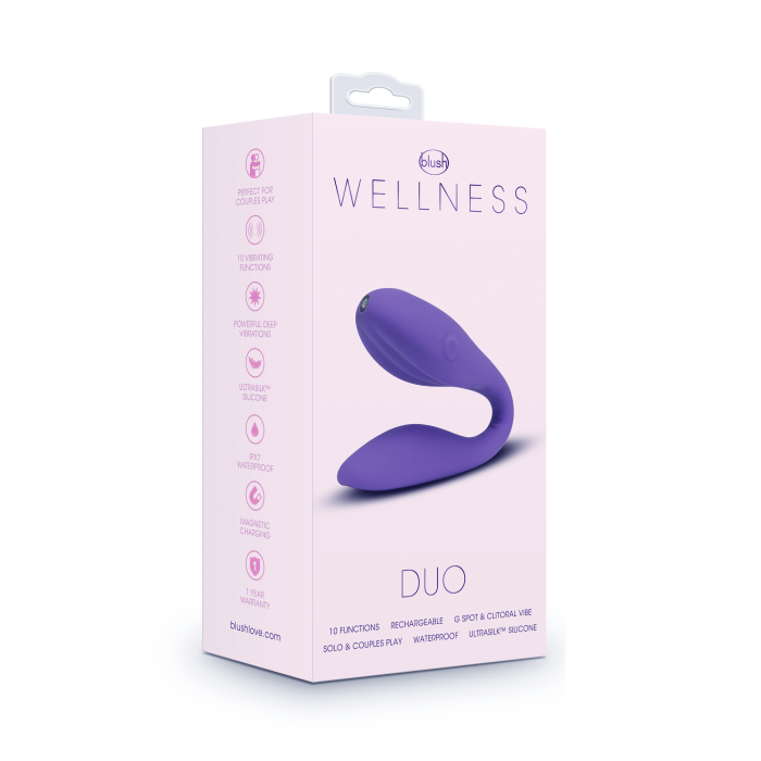 Універсальний вібратор для пар Blush WELLNESS DUO PURPLE