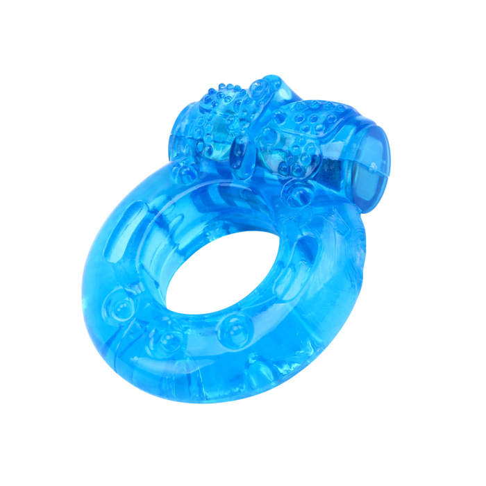 Ерекційне віброкільце Chisa GK Power Reusable Cock Ring, блакитне