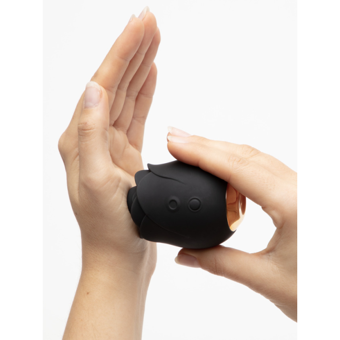 Кліторальний стимулятор у формі троянди Fifty Shades of Grey Rose Clitoral Suction чорного кольору