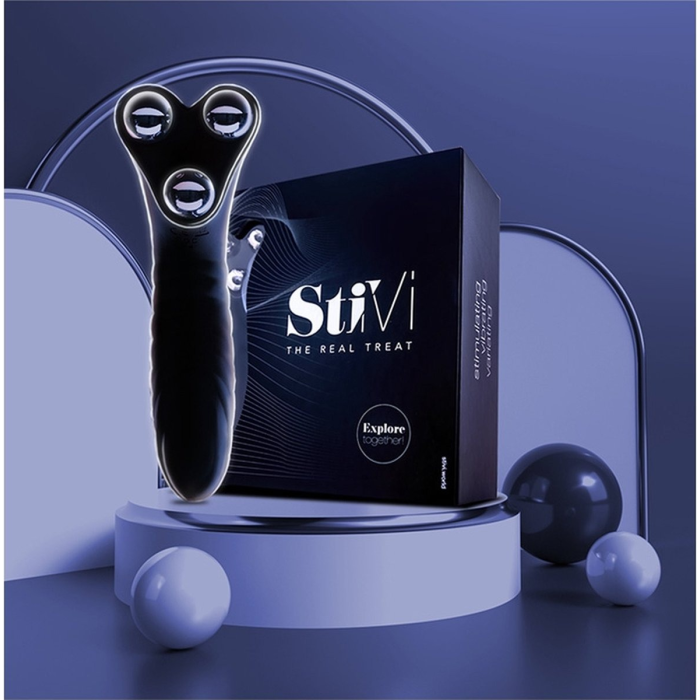 Вібратор для пар StiVi - The Real Threat Partner Vibrator - Black