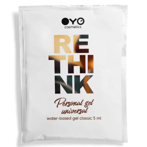 ПРОБНИК/Зволожуючий гель на водній основі OYO RETHINK Personal Gel Universal, 5 мл