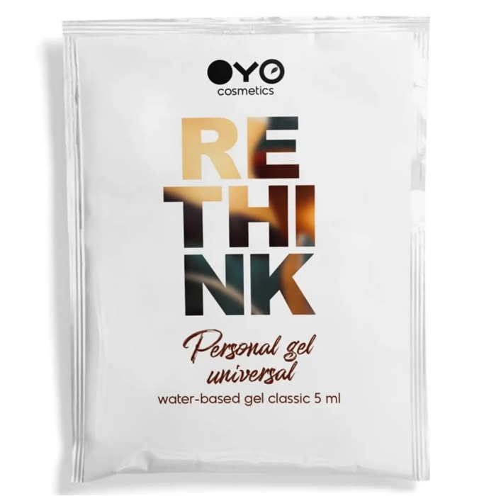 ПРОБНИК/Зволожуючий гель на водній основі OYO RETHINK Personal Gel Universal, 5 мл