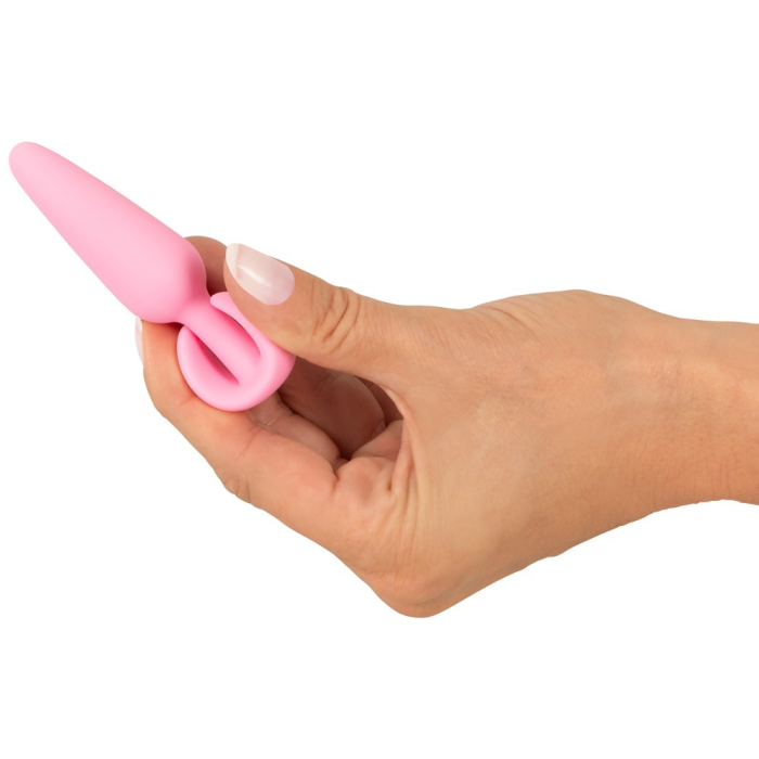 Анальна пробка із стопером Cuties Plugs, рожева