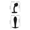 Набір металевих райдужних анальних пробок Anos Metal Butt Plug Set, 2 шт.