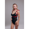 Портупея з крилами Candy Hero "модель black Angel 5", екокожа RED
