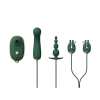 Анальний плаг з вібрацією Qingnan No.8 Mini Vibrating Anal Beads Green