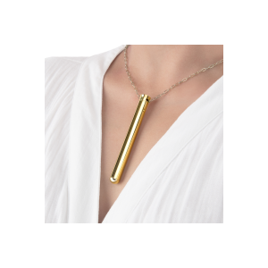Віброкуля на ланцюжку Le Wand NECKLACE VIBE, металевий, золотий