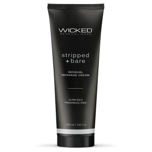 Масажний крем Wicked Sensual Care Stripped & Bare без запаху, 120 мл