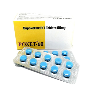 Таблетки для потенції Poxet 60 мг Дапоксетин (ціна за пластину, 10 таблеток)