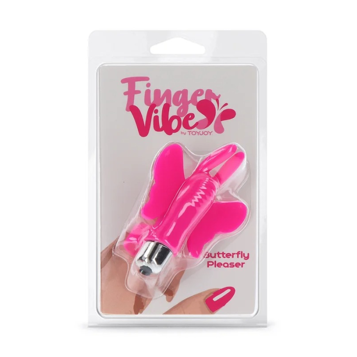 Вібратор на палець у вигляді метелика ToyJoy Butterfly Pleaser, рожевий