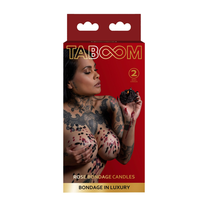 Свічки низькотемпературні БДСМ Taboom Bondage in Luxury у вигляді троянди, 2 шт.