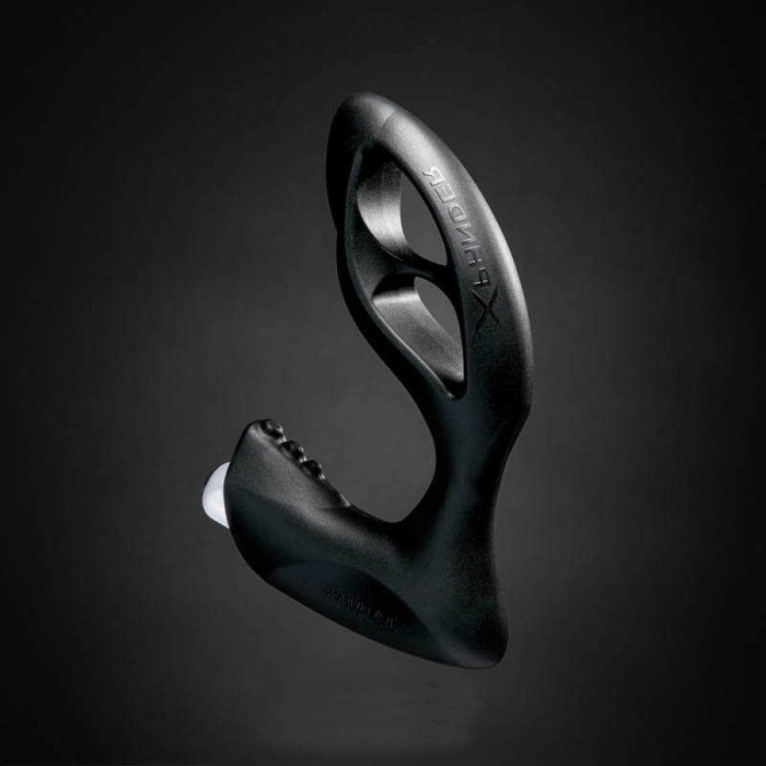 Масажер простати JoyDivision XPANDER X4+ rechargeable PowerRocket, чорний, розмір S, 9.5 см