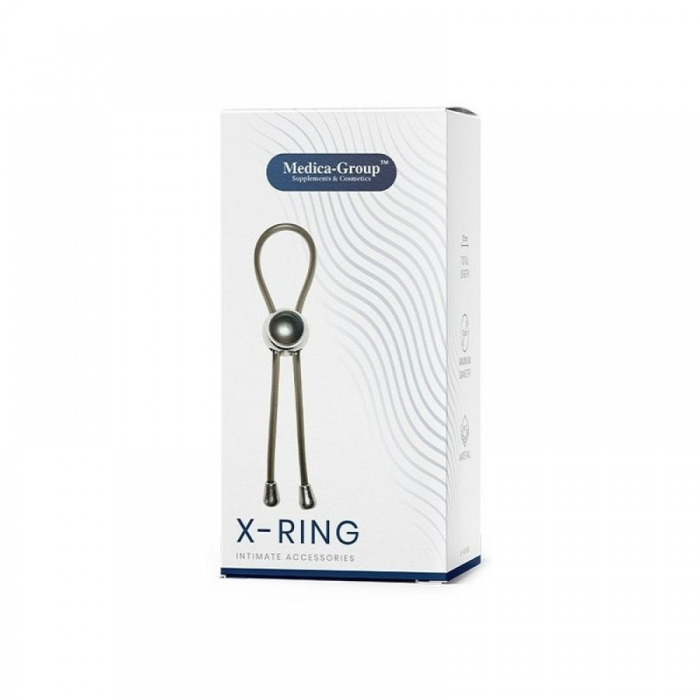 Ерекційне ласо X-Ring Medica Group, силіконове, чорне