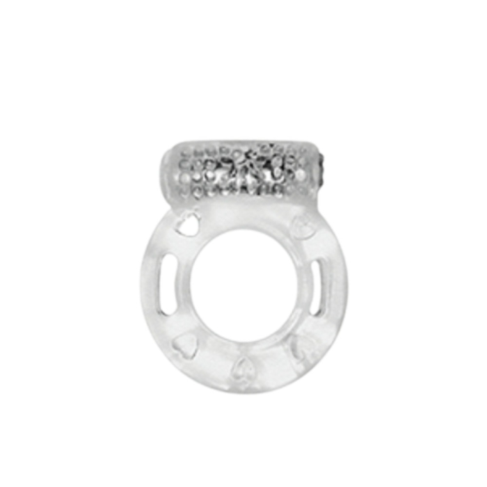 Кільце ерекційне Medica-Group Vibration Ring з вібрацією, прозорий
