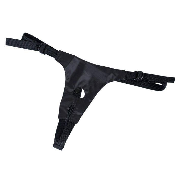 Страпон-сет с 3 бежевыми насадками You2Toys Strap-on та чорними трусиками для фіксації