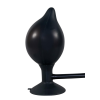 Анальна пробка на присосці з накачуванням You2Toys True Black чорна, 15 см х 4-10 см