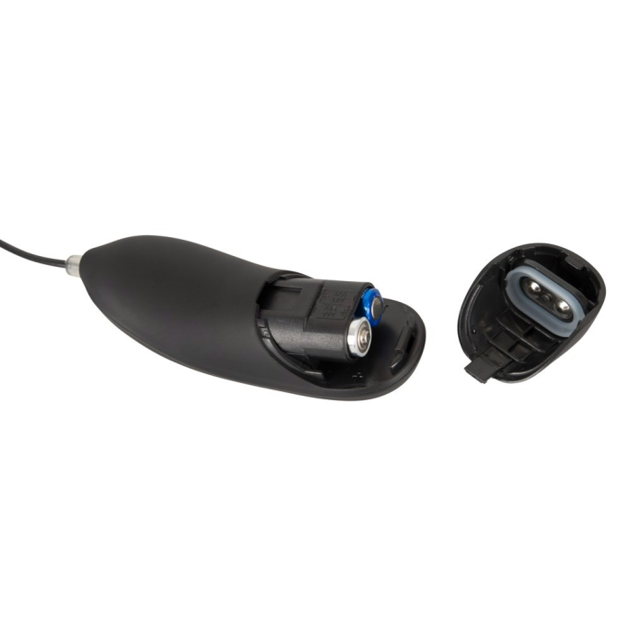 Анальна пробка You2Toys з накачуванням та вібрацією, чорна
