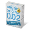 Презервативи ультратонкі поліуретанові Sagami original 0.02 з дод. мастилом (ціна за упаковку, 3 шт)