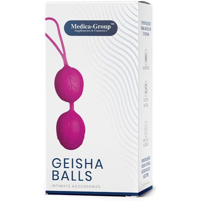 Вагінальні кульки гейші Medica Group Geisha Balls, фіолетові, 3.6 см