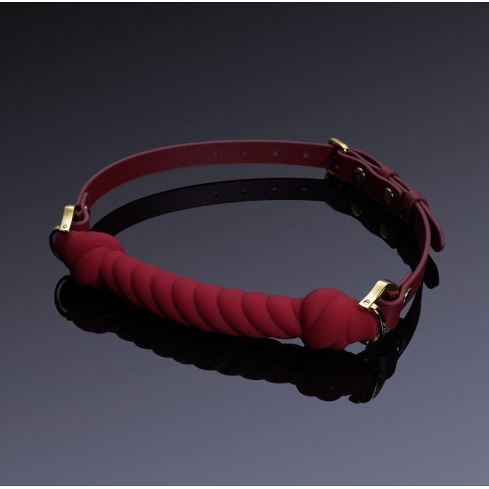 Кляп у формі джгута з вузлами UPKO Desire for Mouth Bondage Collection, червоний