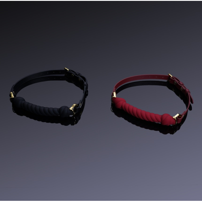 Кляп у формі джгута з вузлами UPKO Desire for Mouth Bondage Collection, червоний