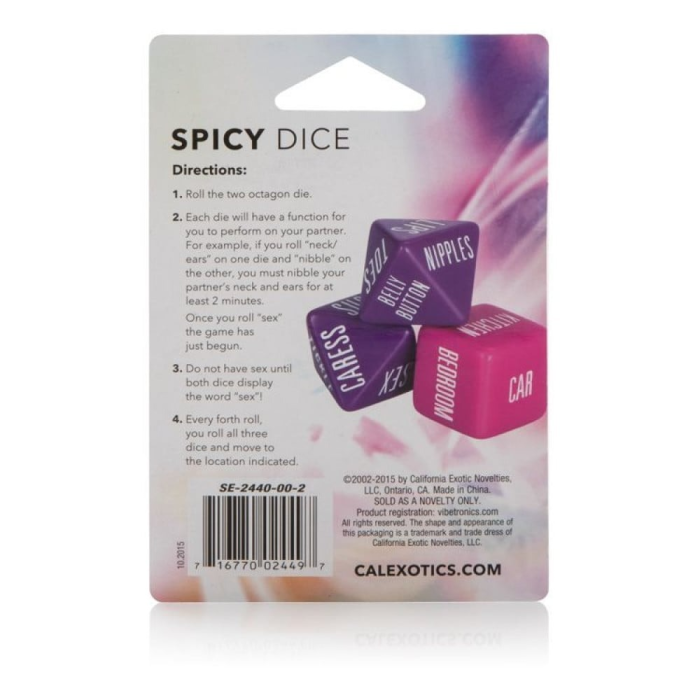 Еротична гра для пари California Exotic, 3 кубики