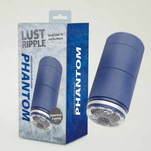 Мастурбатор у колбі Chisa Lust Ripple Phantom, синій