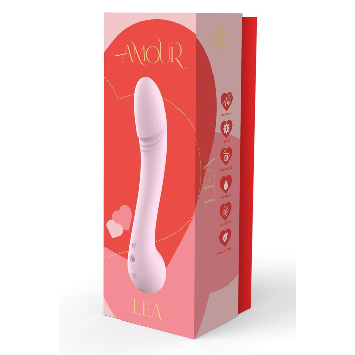 Класичний вібратор для стимуляції точки G Dream Toys Amour Lea, рожевий