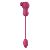 Гнучкий подвійний стимулятор та вібраційне яйце Dream Toys Essentials, рожевий