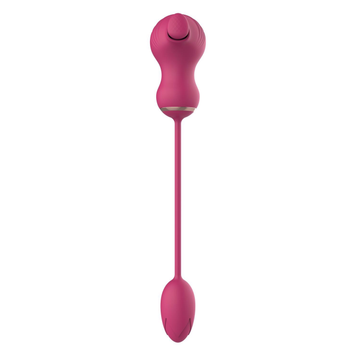 Гнучкий подвійний стимулятор та вібраційне яйце Dream Toys Essentials, рожевий