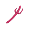 Вібратор із 4 стимулюючими кінцями Dreamtoys Anywhere Pleasure Vibe Essentials, рожевий