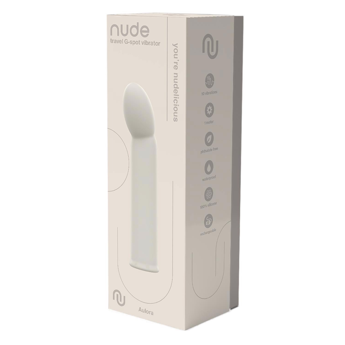 Вібратор Dream Toys Nude Aulora для точки G, сірий