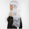 Перука довга Кучерява з чубчиком Fetish Hair білий, 70 см