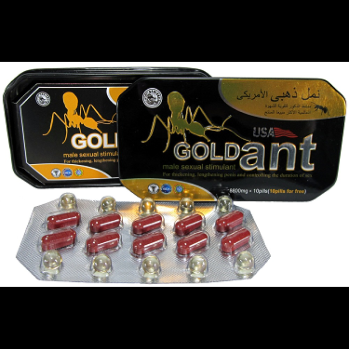 Препарат для потенції"Золота мураха"USA Gold Ant (ціна за упаковку,10 таблеток+10 капсул)