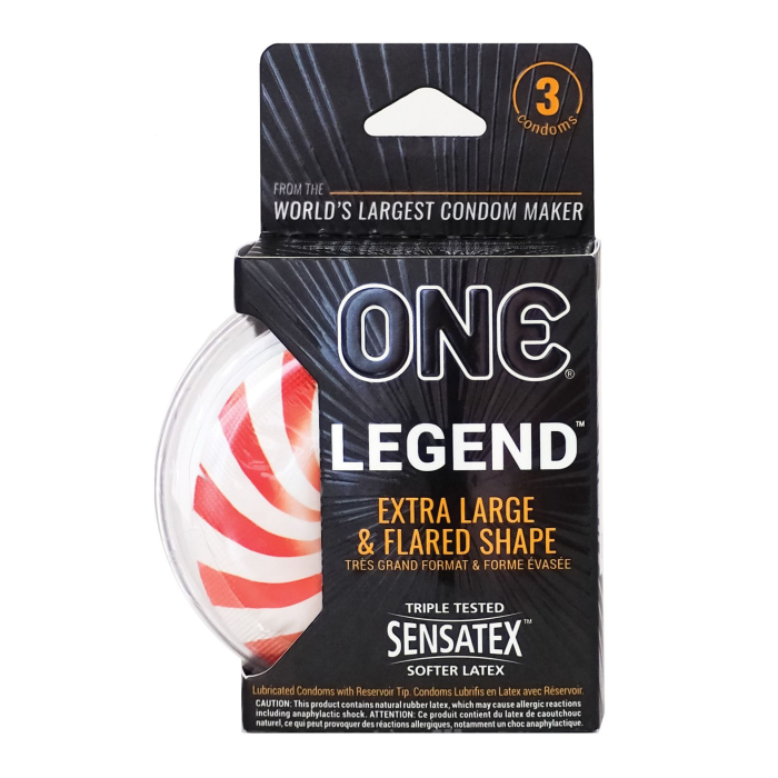 Презервативи латексні ONE Legend великого розміру (ціна за упаковку, 3 шт.)