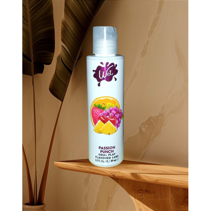 Лубрикант для орального сексу Wet Flavored Passion Punch зі смаком фруктів, 89 мл