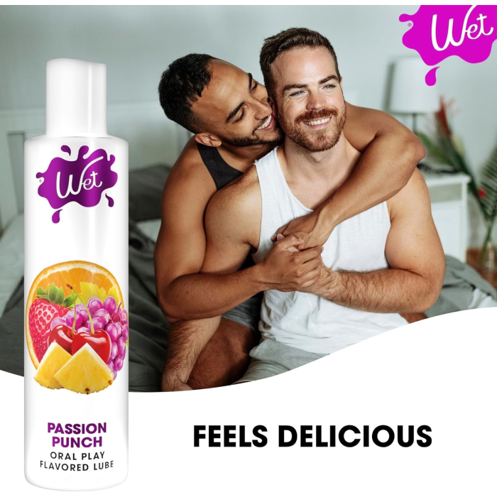 Лубрикант для орального сексу Wet Flavored Passion Punch зі смаком фруктів, 89 мл