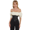 Корсет із сітки Star Night Steel Bones Grid Corsets з гачками і шнурівкою, чорний, M (без коробки)