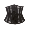 Корсет із сітки Star Night Steel Bones Grid Corsets з гачками і шнурівкою, чорний, M (без коробки)