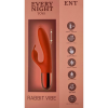 Вібратор кролик Every Night Toys з відростком для стимуляції клітора, червоний