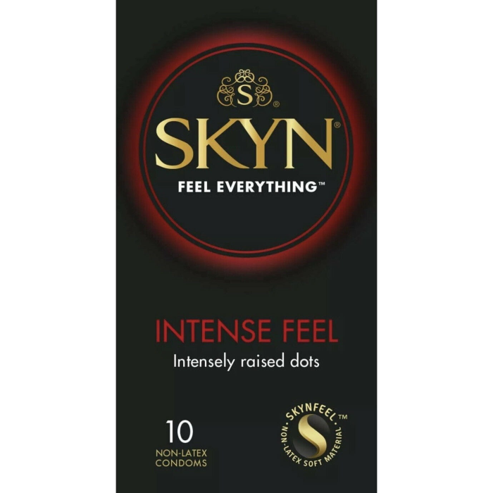 Нелатексні презервативи SKYN Intense Feel з шипами, що виступають (ціна за пачку, 10 шт.)