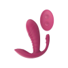 Масажер-вібратор рельєфний Dream Toys Essentials з потрійною стимуляцією, червоний