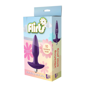 Вібруюча анальна пробка Dream Toys Flirts, фіолетова