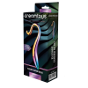 Вигнутий скляний фалоімітатор Dream Toys Glamour Glass, різнокольоровий