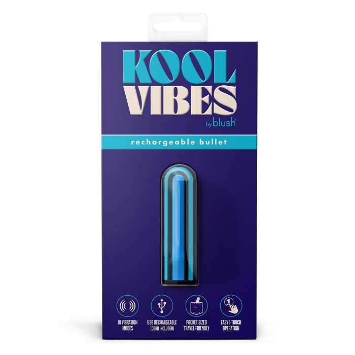 Перезаряджається вібруюча куля Blush Kool Vibes Mini блакитна