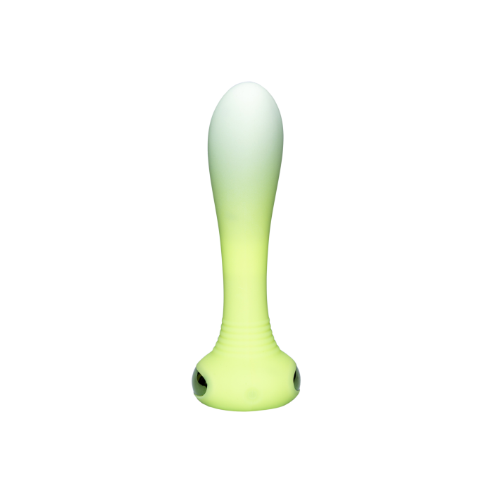 Універсальний вібратор з підсвічуванням Every Night Toys для точки G або P, зелений градієнт